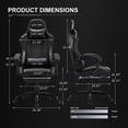 thumbnail image 2 of GTRACING GTWD-200 Ergonomic Gaming Chair with Adjustable Pillows and Footrest, 2 of 11
