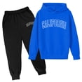 thumbnail image 1 of 2025 Ensemble Chandail à Capuchon pour Enfants Chandail Molletonné Robe Ensemble Garçon Ensemble Populaire Chandail à Capuchon Imprimé Tenues de Pâques pour Garçons Ensemble en 2025 Tenues Décontractées pour Garçons Taille 6 Manches Longues Imprimées Out, 1 of 2