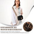 thumbnail image 2 of serony Sac à Bandoulière en Coton Sangle Filles Design Simple Sac à Main Décontracté Bande Ajustable avec Boucles Sacs Bandoulière Réparation Kaki, 2 of 9