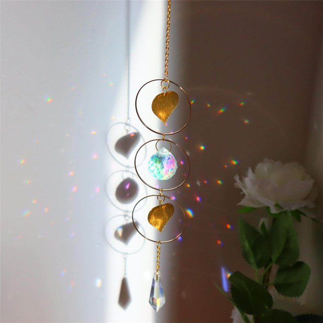 pitrice Crystal Wind Chime Home Hanging Fengshui Outdoor Decor Style 1