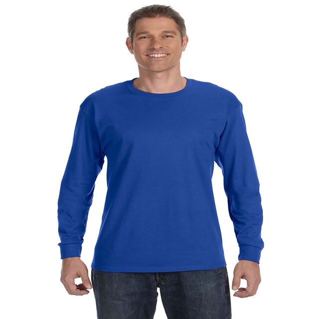 Hanes T-Shirt à Manches Longues Sans Étiquette, Style 5586