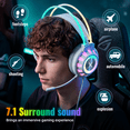 thumbnail image 4 of VEATOOL G3 USB Gaming Headset for PC, Computer Headphones with Microphone/Mic Noise Cancelling, 7.1 Surround Sound, RGB Light - Wired Headphones for PS4, PS5 Console, Laptop, 4 of 8