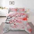 thumbnail image 1 of Erosebridal Spring Cherry Blossoms Bedding Todder Comforter Set, Watercolor Flower Down Comforter, Pink Grey, Reversible 2 Pieces, 1 of 8