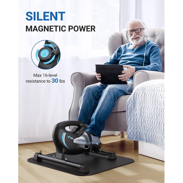 Mini Vélo Elliptique MERACH – électrique, Télécommande, 12 Vitesses, Silencieux, Pour Bureau Et Seniors, Avec écran LCD