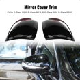 thumbnail image 2 of Car Rearview Mirror Cap Cover Trim for C Class W205 E Class W213 X253 Piano Black, 2 of 10
