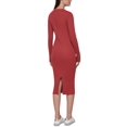 thumbnail image 3 of Calvin Klein Jeans Cotton Knit Midi Dress, Raven, Large, 3 of 3