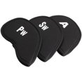 thumbnail image 3 of HSHDLDF Lot de 10 Pcs Couvre-Tête de Golf Club Fer Putter Ensemble de Protège-Tête Néoprène Noir, 3 of 7