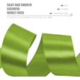 thumbnail image 3 of ORUYROP 4 Inch Wide Double Face Satin Ribbon-25 Yards，Gift Bag Decoration Wedding Chair Back Handmade Bow (4 Inch Apple Green), 3 of 6