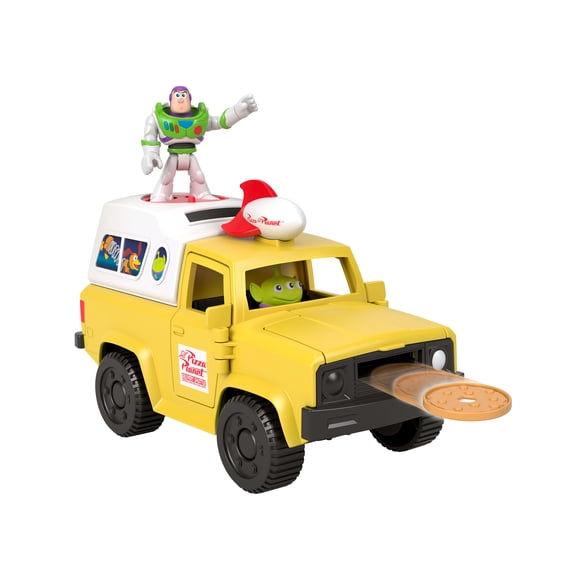 Imaginext Disney; Pixar Camion Pizza Planet avec Buzz l’Éclair et Alien
