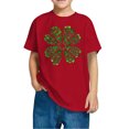 thumbnail image 4 of FAIWAD Hauts pour Enfants Garçons Filles Manches Courtes T-Shirt Graphique de la Saint-Patrick Trèfle Mignon Décontracté Col Rond, 4 of 4
