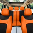 thumbnail image 3 of FH Group Light & Breezy Flat Cloth Car Seat Cover Set For Car Truck SUV Van Orange - Rear, 3 of 5