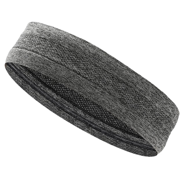 kurtrusly Bandeau Confortable à Porter Bande Anti-Transpiration Absorbante pour Sports et Entraînements Grand Application Gris