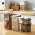 thumbnail image 4 of Gkeoshab Food Storage Airtight 4 Pc Mini Container Set Clear Plastic Food Storage Containers With Lids Kitchen Cabinet Pantry Containers For Herbs Coffee Tea Etc GRAY Home & Garden, 4 of 9