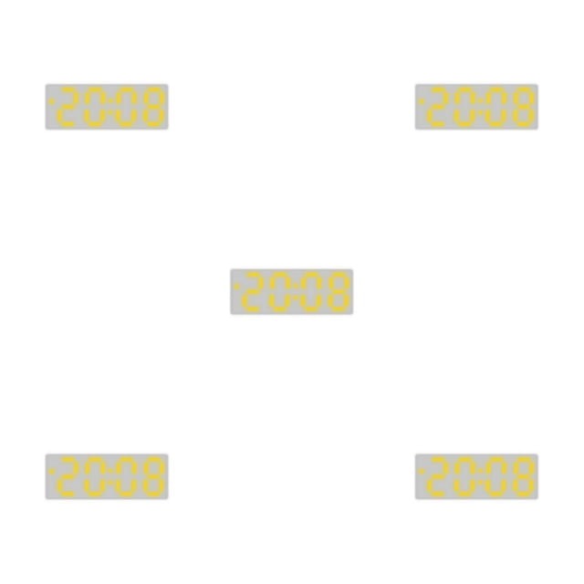 relayinert Colorful Digital Numbers For Easy Reading Large Display Screen Double Placement 8017YellowLight 5Set