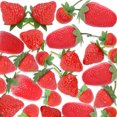 thumbnail image 2 of Coofit Artificial Fruit Decorative Mini 40PCS Plastic Fake Strawberry Photo Prop, 2 of 10