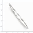 thumbnail image 4 of 14K White Gold 2.5mm Grooved Slip-on Bangle, 4 of 4