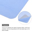 thumbnail image 4 of Uxcell 6 Pcs Iron on Patches Fabric Repair Patches for Clothes Light Blue, 4 of 6