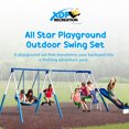 thumbnail image 2 of XDP Recreation All Star Playground Ensemble de Balançoire Extérieur, Cavalier, Super Disque & Glissoire, 2 of 9