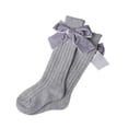 thumbnail image 1 of SUNSIOM Chaussettes Mi-Mollet pour Bébé, Bas Unis pour Filles, 1 of 4