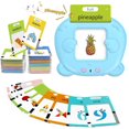 thumbnail image 1 of Talking Flash Cards Learning Toys with 255Pcs Cards Educational Words Learning Toys Flashcard Machine Words Card Reader Speech Therapy Educational Toy for Toddlers 2-6 Years Old, 1 of 8