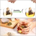 thumbnail image 4 of 300PCS Tea Filter Bags, Disposable Paper Tea Bag with Drawstring Safe Strong Penetration Unbleached Paper for Loose Leaf Tea and Coffee, 4 of 4