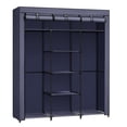 thumbnail image 1 of SONGMICS Portable Clothes Closet, Non-Woven Fabric Wardrobe, Storage Organizer, Dark Blue,Adult, 1 of 6
