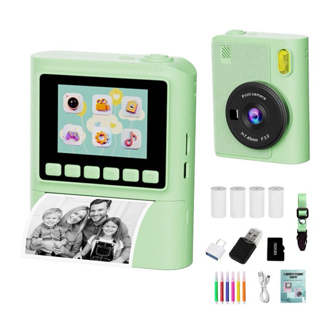 Instant Print Camera for Children Mini Color Photo Printer