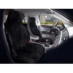 AUTO DRIVE 2-PIECE Couvertures de sièges en fourrure noire