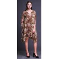 thumbnail image 3 of Bimba Kaftan de Plage Aquarelle, Paréo de Bikini, Robe Midi pour Femmes, Caftan Court-P-L, 3 of 5