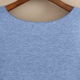 thumbnail image 4 of Mrat Débardeurs d'Entraînement Femme T-Shirt Sans Manches à Col Rond Uni pour Femme Haut Polyvalent à Col Rond Uni Débardeurs pour Femme P-263 Bleu Taille Unique, 4 of 6