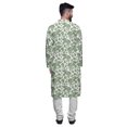 thumbnail image 3 of Atasi Cotton Slub Printed Fashion For Men Asymmetric Button Down Kurta For Men, 3 of 5