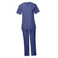 thumbnail image 3 of Milaget Ensemble de Sarraus pour Femmes Haut et Pantalon de Sarrau Extensibles Ensemble d'Uniforme d'Infirmière Uniformes de Soins L, 3 of 9
