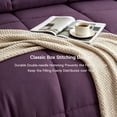 thumbnail image 3 of BedTreat Down Alternative Duvet Insert, Quilted Full Size Purple Comforter, All Season Ultra Soft Microfiber Bedding with Corner Tabs, Machine Washable, 3 of 9
