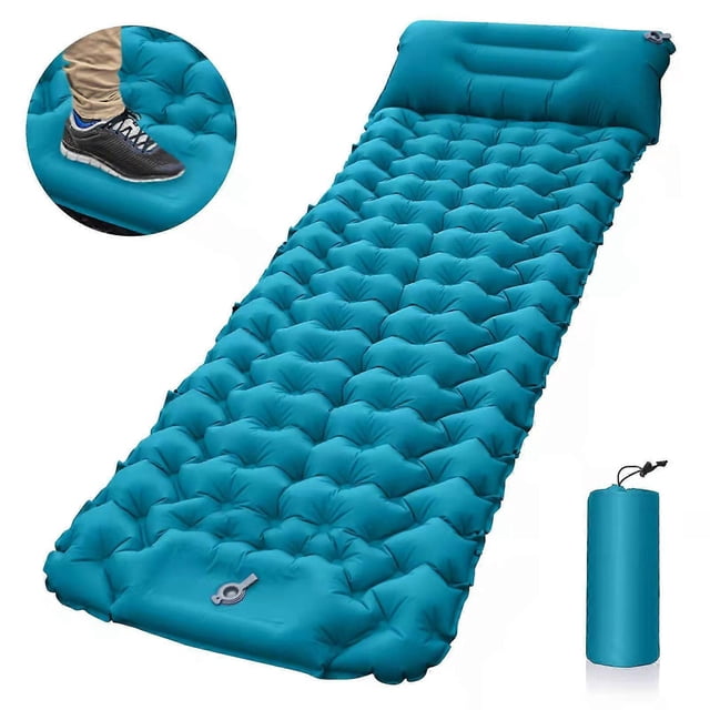 Camping Sleeping Self Inflating Mattress: Thickened Lightweight Single Camping Inflatable Bed And Attachable Double Camping Mat And Compact Inflatable_Perfect Gift