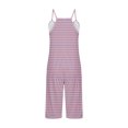 thumbnail image 4 of FAIWAD Rompers for Women Summer Casual Short Jumpsuits Overalls with Pockets 2024 Striped Jumpers, 4 of 5