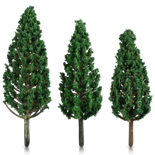 24 Pcs Modèles d'Arbres Miniatures Paysage Train Arbres Modèles Faux Arbres Table de Sable Bricolage Ornements