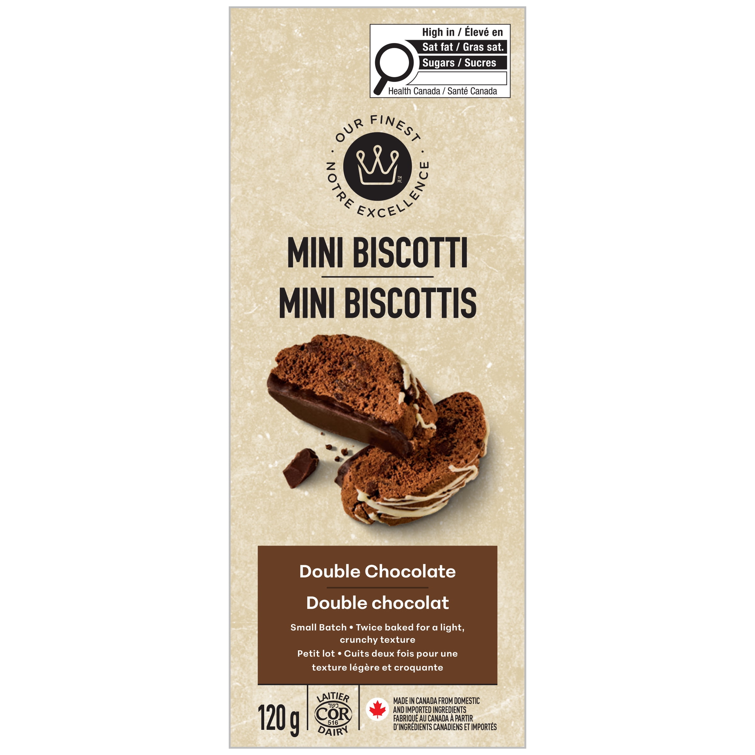 Our Finest Double Chocolate Mini Biscotti