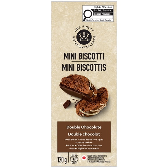 Our Finest Double Chocolate Mini Biscotti