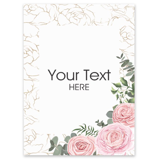 Darling Souvenir MADE WITH LOVE PersonalizedWelcomeBannerRose,Custom Text Poster Party CollectionWelcomeSignGreat For Wedding, Birthday, Engagement Party- 18x12