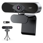 Webcam 1080P Streaming Web Camera For PC HD Web Cam With Microphone 360 Rotation USB Webcam For Computer Laptop ,Easy to Install