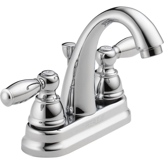 Peerless - Robinet de lavabo à deux manettes centrales en chrome
