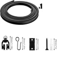 thumbnail image 2 of Curtain Track Set Heavy Duty Bendable Silent Gliding Rail System for Home Use | And Metal Curtain Rod Accessories Durable Flexible Ceiling Mount Rail Room, 2 of 3