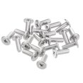 thumbnail image 1 of Unique Bargains M3x0.5x8mm Lot de 100 Vis Plates Rondes en Métal pour Machine à Entraînement Phillips, 1 of 5