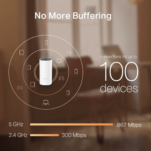 TP-Link Deco M4 AC1200 Système Wi-Fi 5 maillé pour toute la maison - Paquet de 3