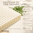 thumbnail image 2 of UltraFlex® VIBE 100% Organic Natural Latex Firm Hybrid Mattress, Queen, 10 Inch, HD Pocket Coils, Firm Support, Motion Isolation, Pressure Relief, Breathable Quilted Top, Made in Canada, 2 of 10