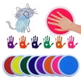 thumbnail image 3 of Large Rainbow Ink Pad - Multi Colour Giant 18cm For Stamps Craft Cards Kids X4O4, 3 of 7