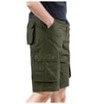 thumbnail image 1 of Kcodviy Solid Men's Color with Construction Work Clothes for Men Pocket and Summer Leisure Men Cargo Pants with Pockets Slim Pants Overalls Men's Pants, 1 of 5