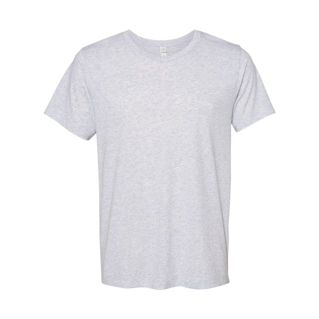 Alternative Cotton Jersey Go-To Tee, XS, Light Heather Grey