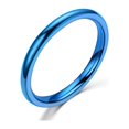 thumbnail image 2 of Fashion Contracted 2MM Fine Hand Polished Womens Tail Ring Couple Ring, 2 of 9