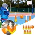 thumbnail image 1 of Candy Corn Themed Inflatable Bowling Set for Halloween and Fall Festival Party Games with Large Pins, 1 of 6